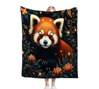 Fotmung Coperta Matrimoniale Pile 220x240, Piccolo Panda, Morbida Soffice Plaid da Divano in Flanella 240x220 cm, 3D Calore Microfibra Coperte in pile per Matrimoniale Letto A368