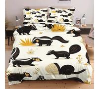 Fotmung Copripiumino Matrimoniale 240x260 in Microfibra Animali Dei Cartoni Animati, Set di Biancheria da Letto per Bambini Adolescenti e Adulti, 1 Copripiumino 240x260 cm + 2 Federe 50x80 cmB6