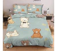 Fotmung Copripiumino Matrimoniale 240x260 in Microfibra Motivo Cartone Animato, Set di Biancheria da Letto per Bambini Adolescenti e Adulti, 1 Copripiumino 240x260 cm + 2 Federe 50x80 cm