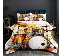 Fotmung Piumino Microfibra 150x200 cm Batteria Marrone, Piumino in Cotone e Copripiumino Microfibra con 2 Federe, Perfetto per la Famiglia, Pronto da Regalare, Durabile e Confortevole N200