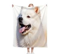 Fotmung Throw Flanella Calda Cani 3D, 150x200 cm per il Letto Matrimoniale, Accessorio Eleganza per il Salotto, Lavabile in Lavatrice e Duratura nel Tempo, Leggera e Respirante-B168