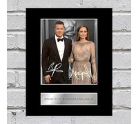Foto autografata di Brad Pitt e Angelina Jolie