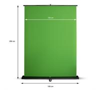 Foto Background 150 X 200 CM - Green Screen Tela - Pieghevole - Teleskoptechnik