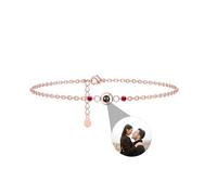 Foto Braccialetto Proiezione, Memoria Braccialetto Con foto Dentro, Immagine Braccialetto, Ti amo Circle Stone Gioielli, Regalo Personalizzato Per Le Donne Fidanzata Damigella d'onore