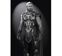 Foto Chris Hemsworth - Thor In Bianco E Nero O Colore V003 1