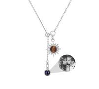 Foto Collana Personalizzata Collana Con Immagine Dentro 925 Sterling Silver Proiezione Pendant Collana Immagine Collana Gioielli Regali Per Mamma/Ragazza/Ragazze/Compleanno/Natale