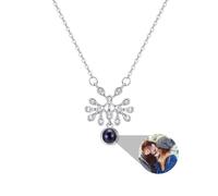 Foto Collana Personalizzata Collana Con Immagine Dentro 925 Sterling Silver Proiezione Pendant Collana Immagine Collana Gioielli Regali Per Mamma/Ragazza/Ragazze/Compleanno/Natale