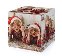Foto Cubo Personalizzata, Cubo Rotante Personalizzato Personalizzato con Foto, Adatto per compleanni, Natale e festa della mamma. Regalo personalizzato di San Valentino