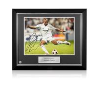 Foto del Real Madrid autografata da Roberto Carlos. Cornice deluxe