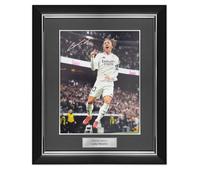 Foto del Real Madrid firmata da Luka Modric: festa. Cornice Deluxe