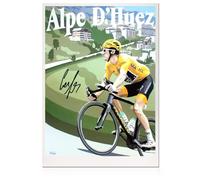 Foto del Tour de France autografata da Geraint Thomas: Alpe D'Huez