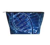 Foto della catena del DNA stampata, Borsa da toilette Borsa per trucco Borsa per cosmetici Borsa da toilette da viaggio portatile