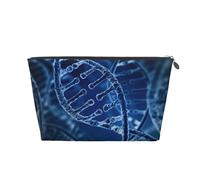 Foto della catena del DNA stampata, Borsa da toilette Borsa per trucco Borsa per cosmetici Borsa da toilette da viaggio portatile