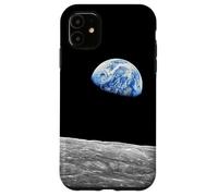 Foto dell'orbita lunare della luna di Apollo 8 Earthrise Custodia per iPhone 11