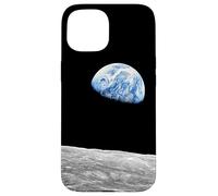 Foto dell'orbita lunare della luna di Apollo 8 Earthrise Custodia per iPhone 15