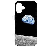 Foto dell'orbita lunare della luna di Apollo 8 Earthrise Custodia per iPhone 16