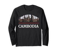 Foto di Angkor Wat Cambogia Tempio di Viaggio Souvenir Maglia a Manica