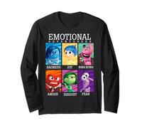 Foto di gruppo con testo Disney Pixar Inside Out Emotional Adventures Maglia a Manica