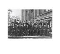 Foto di gruppo vintage della quinta conferenza di fisica di Solvay nel 1927 poster per la stanza estetica decorazione poster stampa senza cornice, 40 x 60 cm