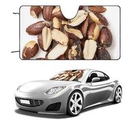 Foto di Nuts - Parasole pieghevole per finestrino anteriore dell'auto, portatile, protegge dai raggi UV, per la maggior parte delle berline, SUV, camion, accessori universali per veicoli, 129,5 x 71,1