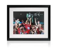 Foto di rugby di Tolone autografata da Jonny Wilkinson. Incorniciato