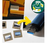 Foto Koch Digitalizzazione - scansione di diapositive formato speciale in qualità professionale 6000dpi 3x3cm su chiavetta USB (JPEG) da 1 a 10