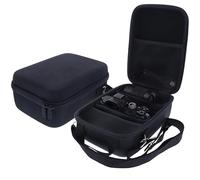foto-kontor Borsa compatibile con Sony Alpha 7 II custodia per fotocamera antiurto impermeabile borsa da trasporto con tracolla e tasca a rete accessori nera