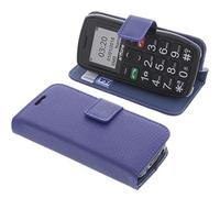 foto-kontor Custodia a Libro Compatibile con Artfone C1+ / C1 Plus Cover di Colore Blu/Azzurro