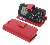 foto-kontor Custodia a Libro Compatibile con Artfone C1+ / C1 Plus Cover di Colore Rosso