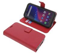 foto-kontor Custodia a Libro Compatibile con Blackview BV5900 Cover di Colore Rosso