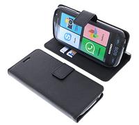 foto-kontor Custodia a Libro Compatibile con Brondi Amico Smartphone + Cover di Colore Nero
