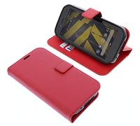 foto-kontor Custodia a Libro Compatibile con Cat S42 Cover di Colore Rosso