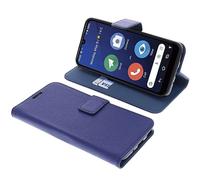 foto-kontor Custodia a libro compatibile con Doro 8200/8210 cover di colore blu/azzurro