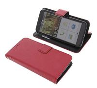 foto-kontor Custodia a Libro Compatibile con Emporia Smart 3 Mini Cover di Colore Rosso