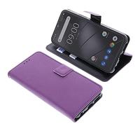 foto-kontor Custodia a Libro Compatibile con Gigaset GS5 Cover di Colore Lilla