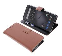 foto-kontor Custodia a Libro Compatibile con Gigaset GS5 Cover di Colore Marrone