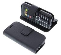 foto-kontor Custodia a Libro Compatibile con Oakcastle F100 Cover di Colore Nero