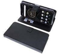 foto-kontor Custodia a libro compatibile con Oukitel WP23 cover di colore nero