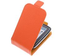 foto-kontor Custodia Compatibile con Abbott Freestyle Libre 2 Flip Style Custodia di Protezione Cover Arancio