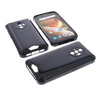 foto-kontor Custodia Compatibile con cellulari Blackview BV6600 / BV6600E Cover in Gomma TPU di Colore Nero