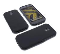 foto-kontor Custodia Compatibile con cellulari Cat S42 Cover in Gomma TPU di Colore Nero