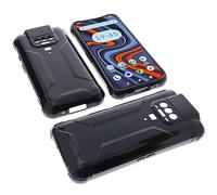 foto-kontor Custodia compatibile con cellulari Cubot Kingkong Power cover in gomma TPU di colore nero
