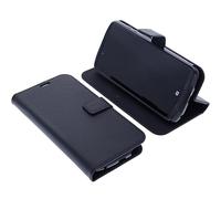 foto-kontor Custodia compatibile con CrossCall Core M6 Book Style Case Cover Smartphone protettiva Portafoglio per cellulare Borsa a libro Supporto per telefono nero