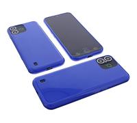 foto-kontor Custodia compatibile con Doro Aurora A30 cover protettiva blu/azzurro borsa gomma TPU protezione telefono smartphone angoli