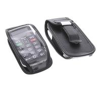 foto-kontor Custodia per Cellulare Compatibile con Brondi Amico Semplice con Finestra e Clip per Cintura Copertura Protettiva Nero