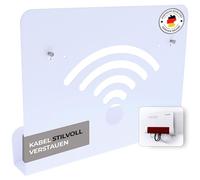 foto-kontor Supporto da parete compatibile con AVM FRITZBox Modem Router con gestione dei cavi 7690 7590 7590 AX 6660 Cable 7530 5530 6850 6660 6890 7490, bianco