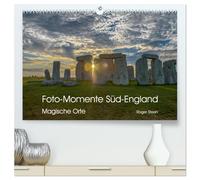 Foto-Momente Süd-England - Magische Orte (hochwertiger Premium Wandkalender 2026 DIN A2 quer), Kunstdruck in Hochglanz: Eine magische Reise von Stonehenge über Glastonbury an die Küste von Cornwall