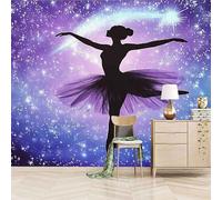 Foto Murale 3d Carta Da Parati Autoadesiva Murale 200x140 cm Ballerina Stellare - Non Tessuto - Decorazione Della Casa Delle Ragazze Rimovibile senza Segni - Per Camera da Letto e Soggiorno