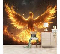 Foto Murale 3d Carta Da Parati Autoadesiva Murale 250x175 cm Della Fenice - Non Tessuto - Miti E Leggende Rimovibile senza Segni - Per Camera da Letto e Soggiorno