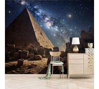 Foto Murale 3d Carta Da Parati Autoadesiva Murale 300x256 cm Antica Piramide Misteriosa - Non Tessuto - Architettura Dell'antico Egitto Rimovibile senza Segni - Per Camera da Letto e Soggiorno
